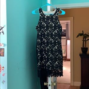 Black and Beige Dress